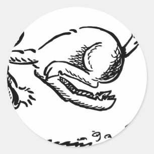 Goat horn ram custom personalize Anniversaries Classic Round Sticker
