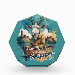 Goat in a Coat in a Boat in a Moat \ Acrylic Award