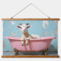 Goat in a Pink Bathtub