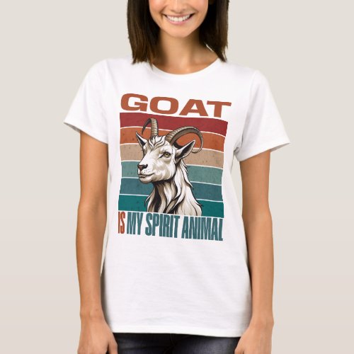 Goat Is My Spirit Animal Cute Goat Unisex T_Shirt