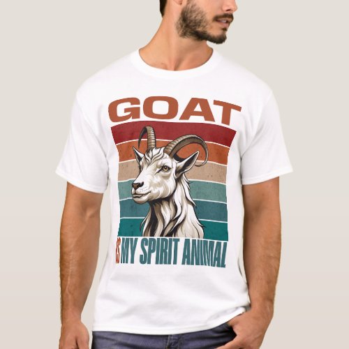 Goat Is My Spirit Animal Cute Goat Unisex T_Shirt