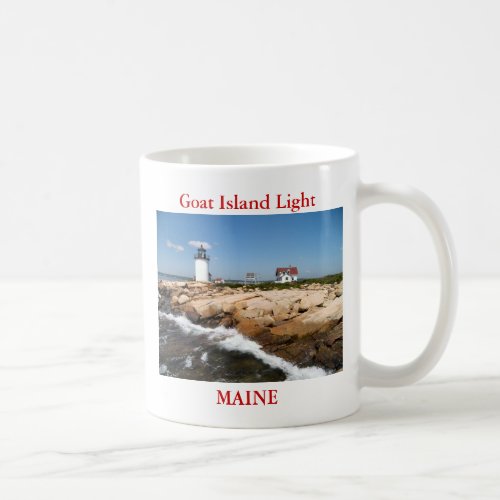 Goat Island Light Maine Coffee Mug