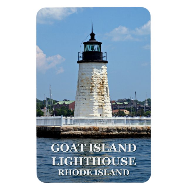 Goat Island Lighthouse, Rhode Island Flexi Magnet (Vertical)
