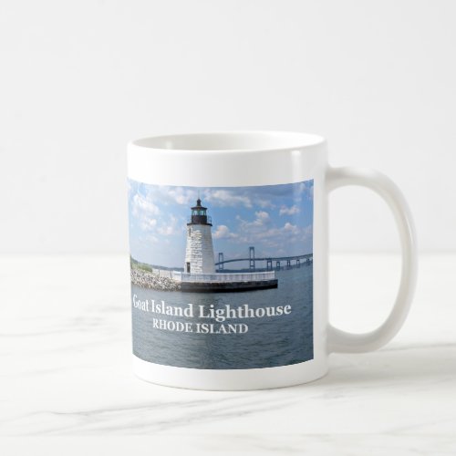 Goat Island Lighthouse Rhode Island Mug