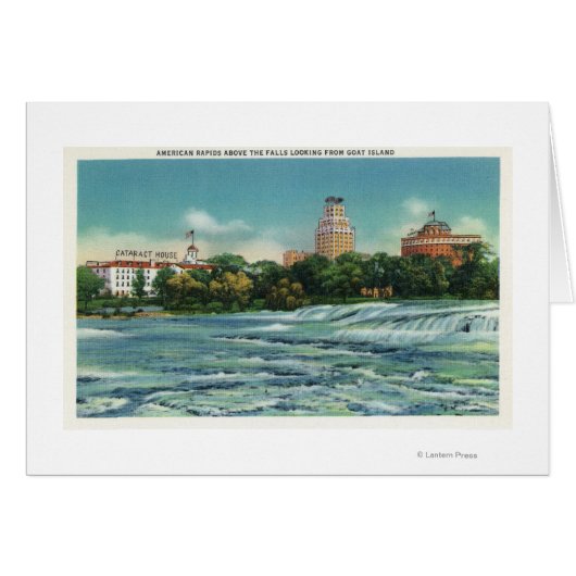 Goat Island View of American Rapids Cards (Front Horizontal)