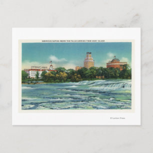 Goat Island View of American Rapids Postcard
