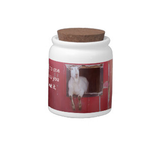 Goat Joke Candy Jar
