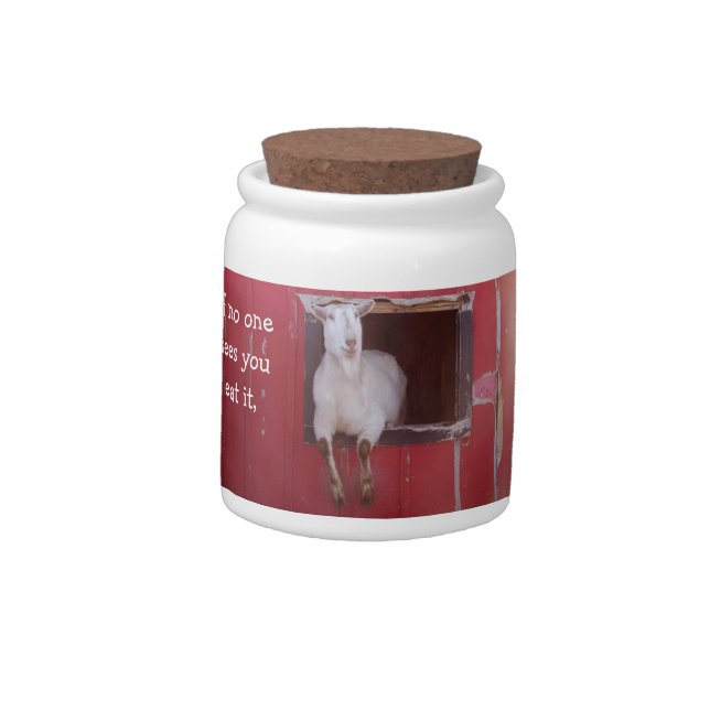 Goat Joke Candy Jar (Left)
