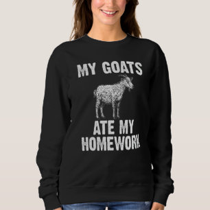 Goat Kids Toddlers Goat Farmers Animal Farming Sweatshirt