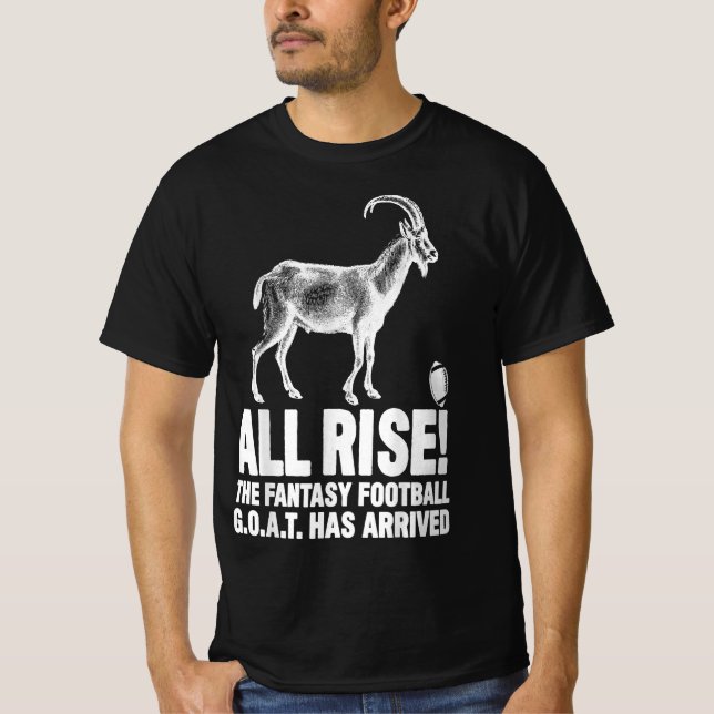 Goat league champion fantasy football T-Shirt (Front)