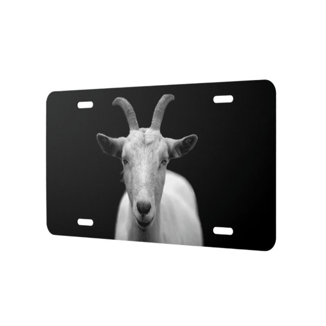 Goat License Plate | Zazzle