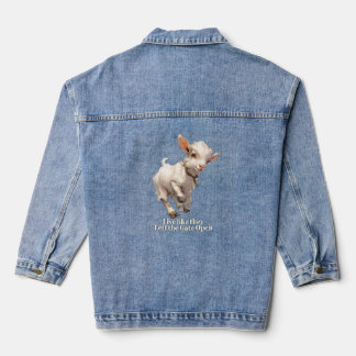 Goat Live Like They Left the Gate Open Denim Jacket