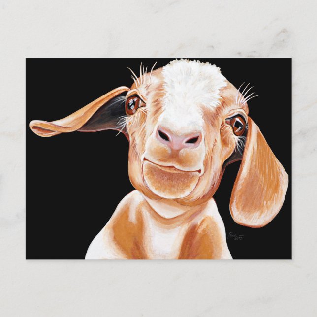 Goat Love Postcard (Front)