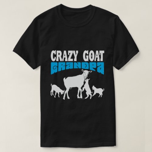 GOAT Lover  Crazy Goat Grandpa Blue GYG T_Shirt