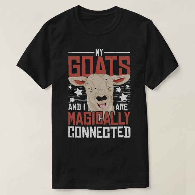 Goat Lover Farmer Funny Farming Farm Animal Goat T-Shirt (Design Front)