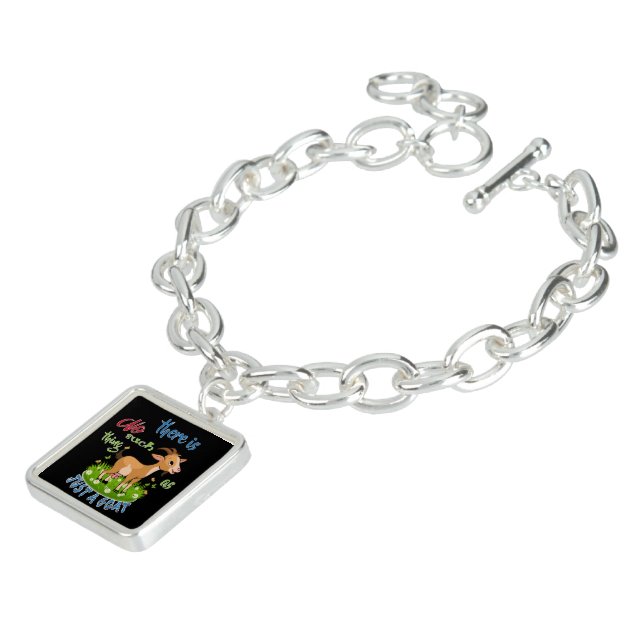GOAT Lover | Just a Goat GetYerGoat™ Charm Bracelet (Side)