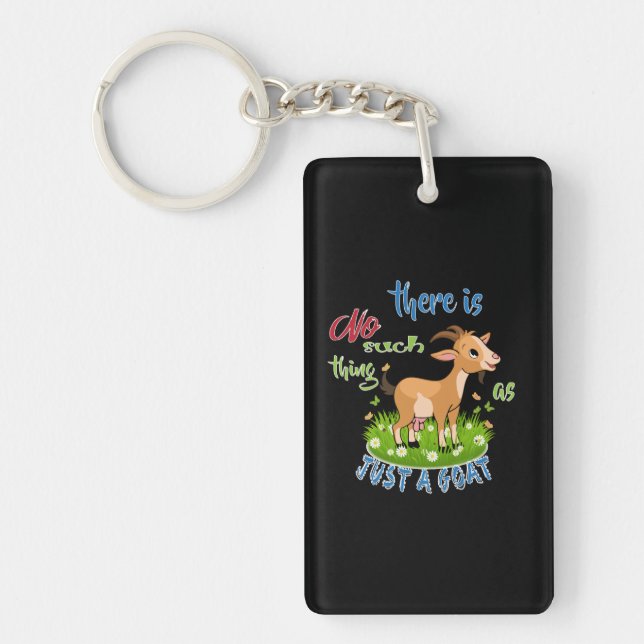 GOAT Lover | Just a Goat GetYerGoat™ Keychain (Front)