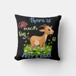 GOAT Lover Just a Goat GetYerGoat™ Throw Pillow