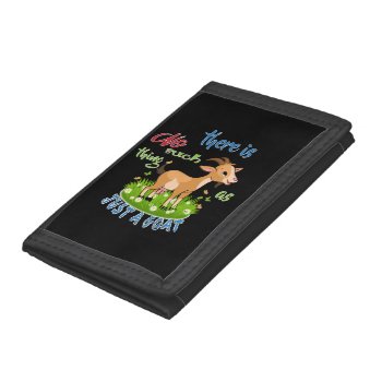 Goat Lover | Just A Goat Getyergoat™ Trifold Wallet by getyergoat at Zazzle