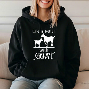Goat Lover Life Is Better With Goat Farmer Animal  Hoodie