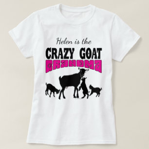 GOAT Lover   Personalized Crazy Goat Grandma T-Shirt