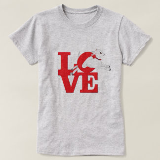 GOAT LOVER | RED Goat L O V E - White Goat T-Shirt