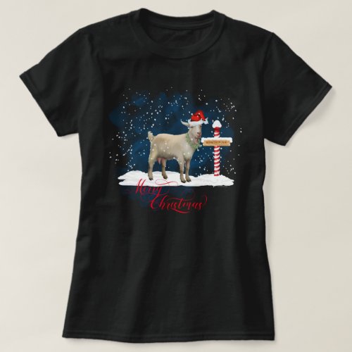 Goat Lovers Christmas North Pole T_Shirt