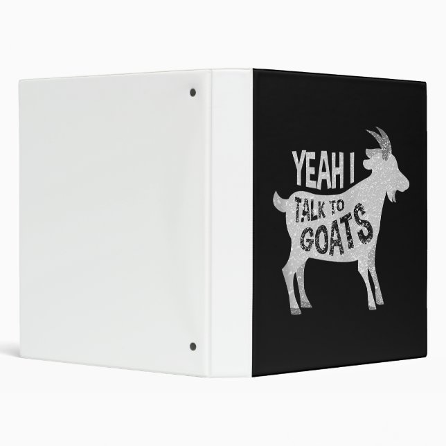 Goat Lovers Goat Joke Gift 3 Ring Binder (Background)