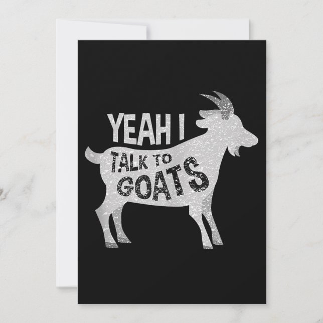 Goat Lovers Goat Joke Gift Save The Date (Front)