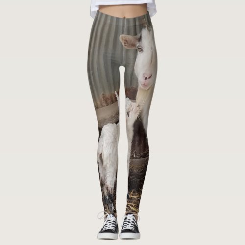 Goat Mama and Kid Leggings