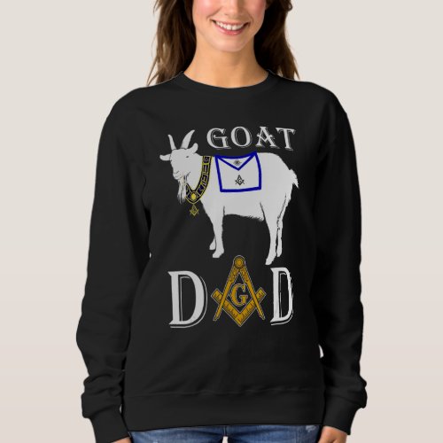 Goat Masons Dad Collar Apron Brother Masonic Fathe Sweatshirt