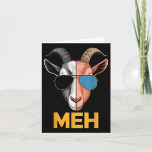 Goat Meh Funny Goat Lover Farmer Gift Card