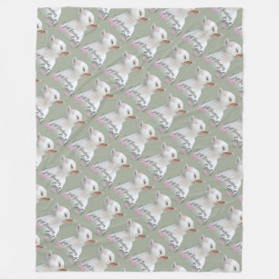 GOAT Meme I Just Freaking LOVE Baby Goats OK Fleece Blanket