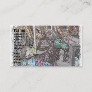 Goat Merry-Go-Round or Carousal Business Card