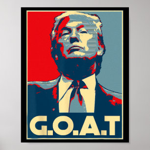 Goat Middle Finger Election 2024 Republican Poster