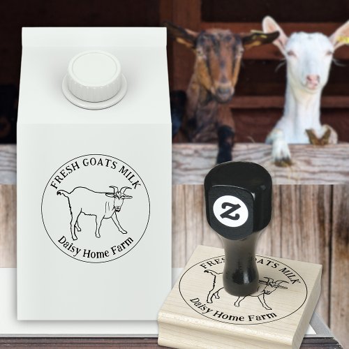 Goat Milk Business Name Rubber Stamp