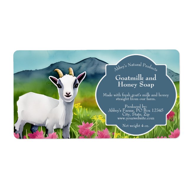 Goat Milk Soap Label - 2 (Front)