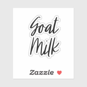 Goat Milk Storage Sticker