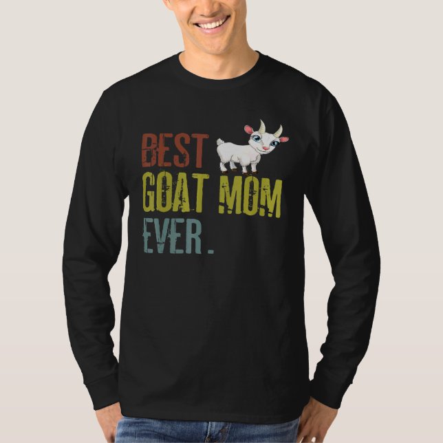 Goat Mom For Women Pet Goat T-Shirt (Front)
