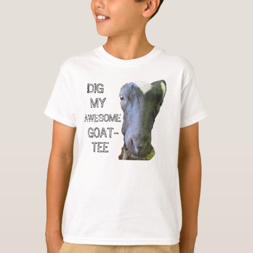 Goat MY AWESOME GOAT_TEE Kids Basic T_Shirt