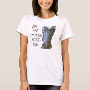 Goat "MY AWESOME GOAT-TEE" Womens Baby Doll Tee
