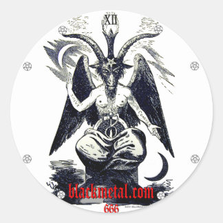 Goat of Mendes Round Sticker