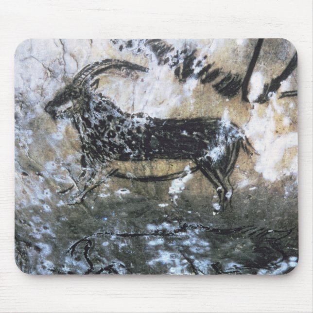Goat or Chamois, rock painting in the Black Room, Mouse Pad (Front)