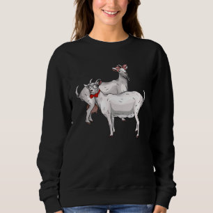 Goat Pair Goat Couple Goat Goat Farm Sweatshirt
