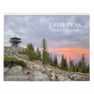 Goat Peak Fire Lookout 2027 Wall Calendar