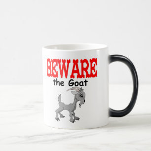 Goat Pet Farm Animal Beware Goat for Men Color Morph Mug