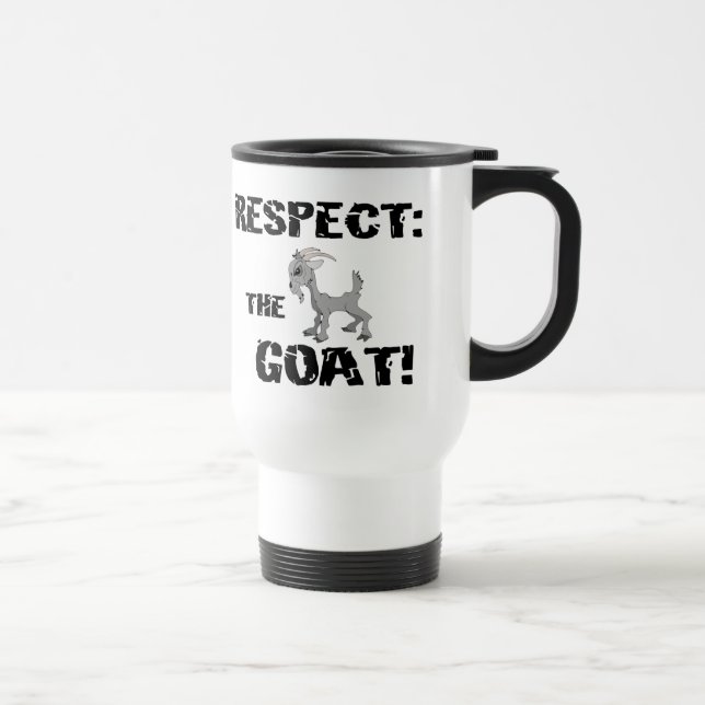 Goat Pet Farm Animal Respect Goat Husband Dad Travel Mug (Right)