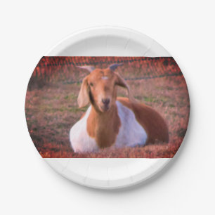 Goat Photo Paper Plates
