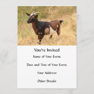 Goat Picture Invitation