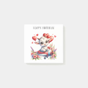 Goat Pilot Birthday Post-it Notes
